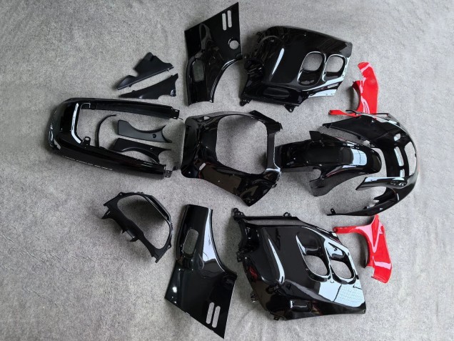 Honda CBR1000F Hurricane Motorrad Verkleidung 1987-1988 - Glanzendes Schwarz Rot