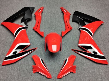 Honda CBR650F Motorrad Verkleidung 2014-2016 - Rot Matt Schwarz