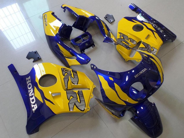 Honda CBR250RR MC22 Motorrad Verkleidung 1990-1998 - Gelb Blau