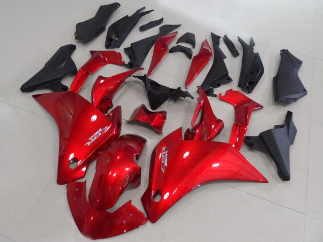 Honda CBR250RR Motorrad Verkleidung 2011-2015 - Rot Matt Schwarz