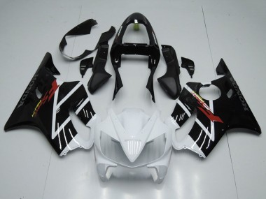 Honda CBR600 F4i Motorrad Verkleidung 2001-2003 - Weiss Glanzendes Schwarz F Sport