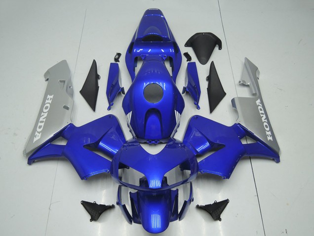 Honda CBR600RR Motorrad Verkleidung 2003-2004 - Silber Blau
