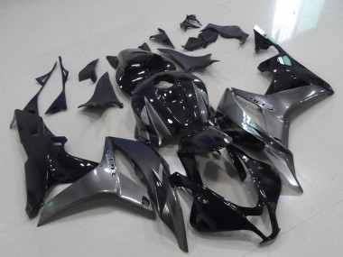 Honda CBR600RR Motorrad Verkleidung 2007-2008 - Grau Glanzendes Schwarz