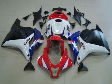 Honda CBR600RR Motorrad Verkleidung 2009-2012 - Weiss Rot Blau Matt Schwarz