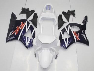 Honda CBR900RR 954 Motorrad Verkleidung 2002-2003 - Dunkel Blau Weiss
