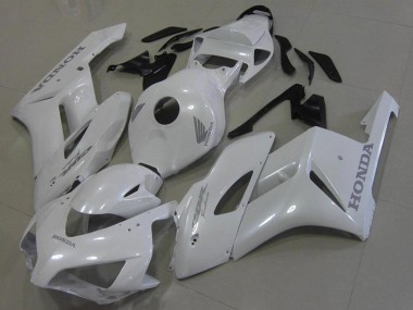 Honda CBR1000RR Motorrad Verkleidung 2006-2007 - Weiss mit Silber Aufkleber