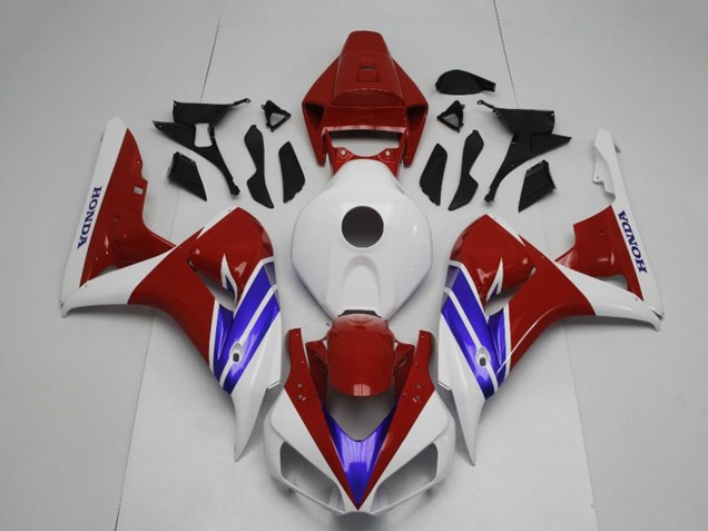 Honda CBR1000RR Motorrad Verkleidung 2006-2007 - Weiss Rot Blau