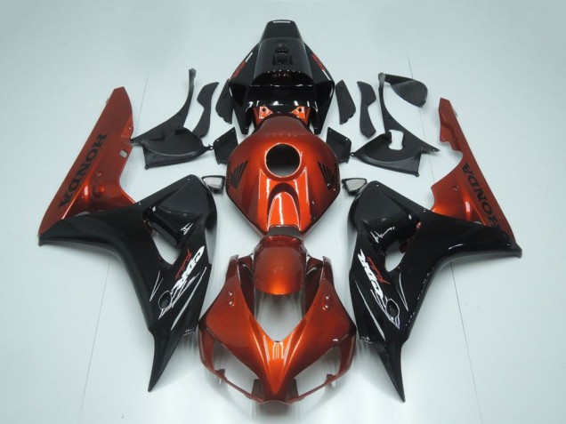 Honda CBR1000RR Motorrad Verkleidung 2006-2007 - Rot Glanzendes Schwarz