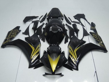 Honda CBR1000RR Motorrad Verkleidung 2012-2016 - Glanzendes Schwarz Gold