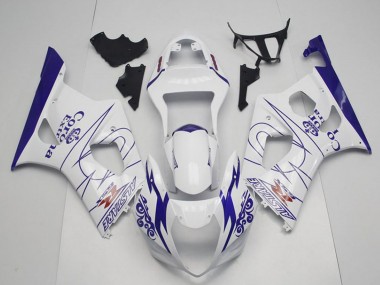 Suzuki GSXR 1000 Motorrad Verkleidung 2003-2004 - Weiss Blau Corona Alstare
