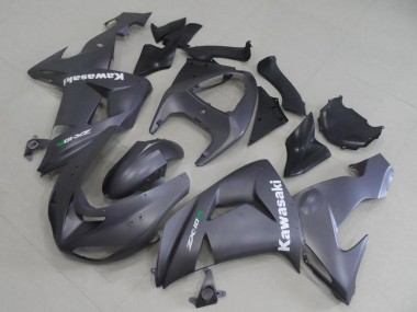 Kawasaki ZX10R Motorrad Verkleidung 2006-2007 - Matt Grau Weiss Aufkleber