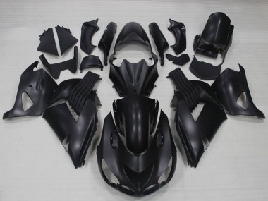 Kawasaki ZX14R ZZR1400 Motorrad Verkleidung 2006-2011 - Matt Schwarz