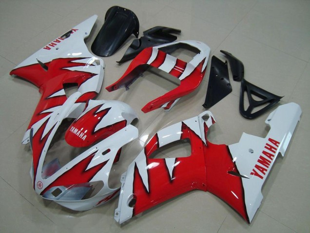 Yamaha YZF R1 Motorrad Verkleidung 2000-2001 - Weiss Rot