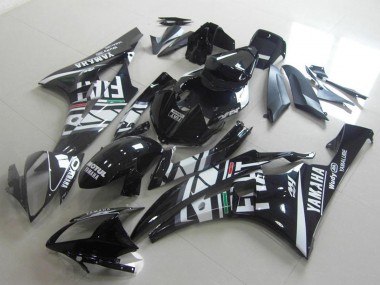 Yamaha YZF R6 Motorrad Verkleidung 2006-2007 - Weiss Glanzendes Schwarz Grun Rot Fiat Yamalube Motul