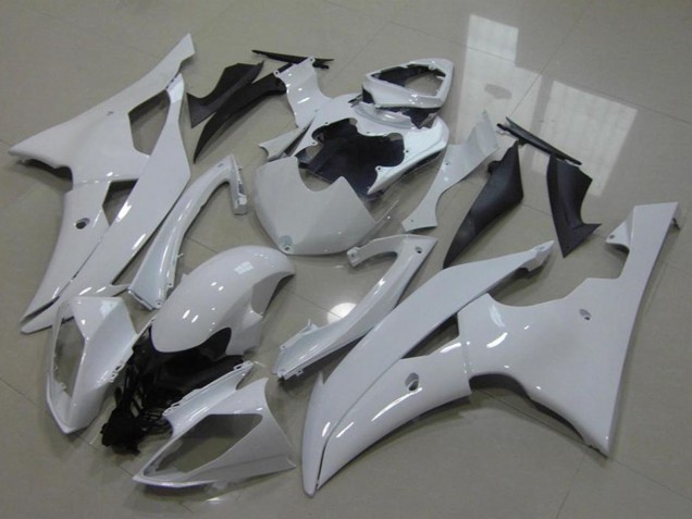 Yamaha YZF R6 Motorrad Verkleidung 2008-2016 - Glanzendes Weiss