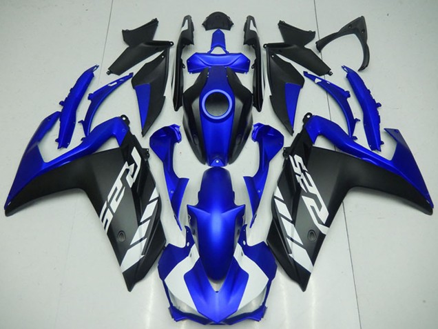 Yamaha YZF R3 Motorrad Verkleidung 2015-2018 - Blau Matt Schwarz