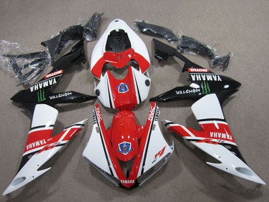 Yamaha YZF R1 Motorrad Verkleidung 2004-2006 - Weiss Rot Schwarz Grun Motul Monster