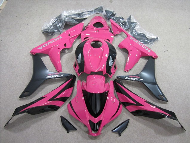 Honda CBR600RR Motorrad Verkleidung Kit 2007-2008 - Rosa Matt Schwarz