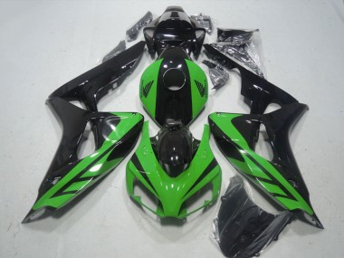 Honda CBR1000RR Motorrad Verkleidung 2006-2007 - Grun Glanzendes Schwarz