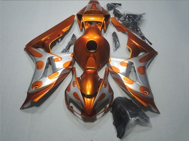 Honda CBR1000RR Motorrad Verkleidung 2006-2007 - Silber Dunkel Gold