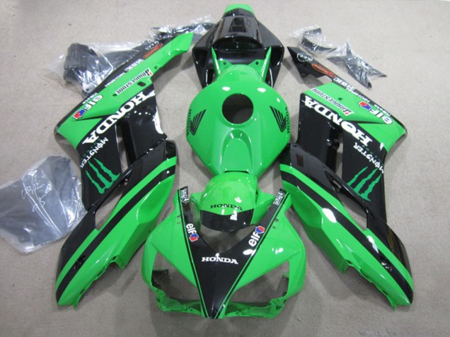 Honda CBR1000RR Motorrad Verkleidung 2004-2005 - Grun Glanzendes Schwarz Monster