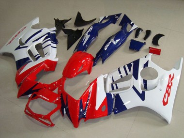Honda CBR600 F3 Motorrad Verkleidung 1995-1996 - Weiss Rot Blau