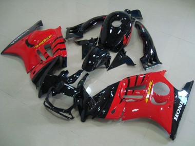 Honda CBR600 F3 Motorrad Verkleidung Kit 1995-1996 - Rot Glanzendes Schwarz