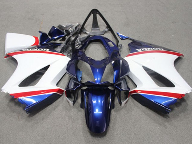 Honda VFR 800 Motorrad Verkleidung 2002-2013 - Weiss Blau Rot