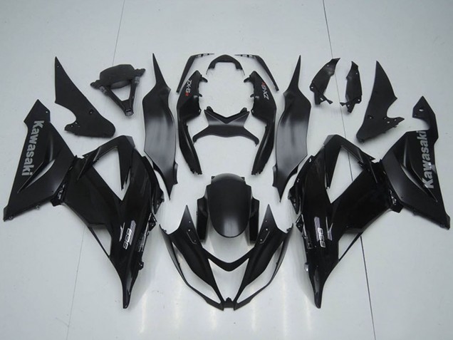 Kawasaki ZX6R Motorrad Verkleidung 2013-2018 - Matt Schwarz
