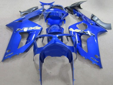 Kawasaki ZX6R Motorrad Verkleidung 2003-2004 - Blau
