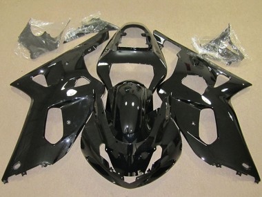 Suzuki GSXR 600 Motorrad Verkleidung 2001-2003 - Glanzendes Schwarz