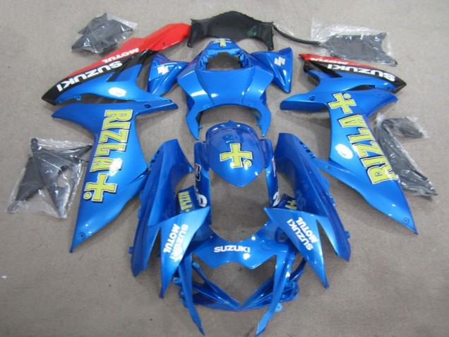 Suzuki GSXR 600 Motorrad Verkleidung 2011-2024 - Blau Gold Rizla