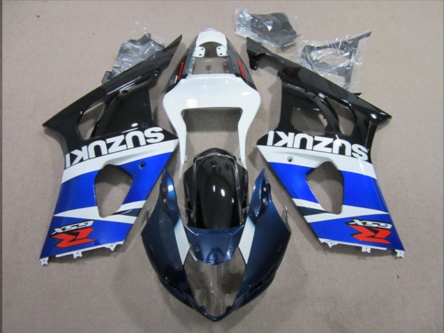 Suzuki GSXR 1000 Motorrad Verkleidung 2003-2004 - Weiss Blau Schwarz Rot