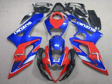 Suzuki GSXR 1000 Motorrad Verkleidung 2005-2006 - Blau Rot