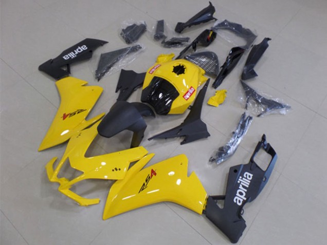 Aprilia RS4 50 125 Motorrad Verkleidung 2012-2018 - Gelb Matt Schwarz