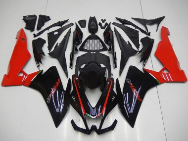 Aprilia RSV4 1000 Motorrad Verkleidung 2009-2015 - Schwarz Rot
