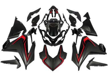 Honda CBR500R Motorrad Verkleidung 2022-2023 - Matt Schwarz Rot