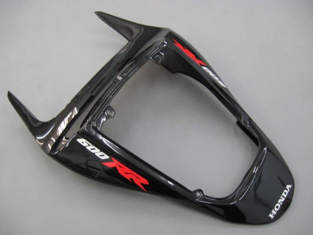 Honda CBR600RR Motorrad Verkleidung 2007-2008 - Grau Glanzendes Schwarz mit Aufkleber