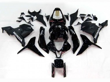 Honda CBR600RR Motorrad Verkleidung 2009-2012 - Glanzendes Schwarz