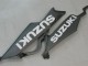 Suzuki GSXR 600/750 Motorrad Verkleidung 2006-2007 - Matt Schwarz