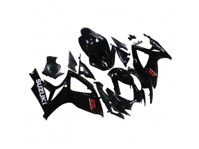 Suzuki GSXR 600/750 Motorrad Verkleidung 2006-2007 - Glanzendes Schwarz