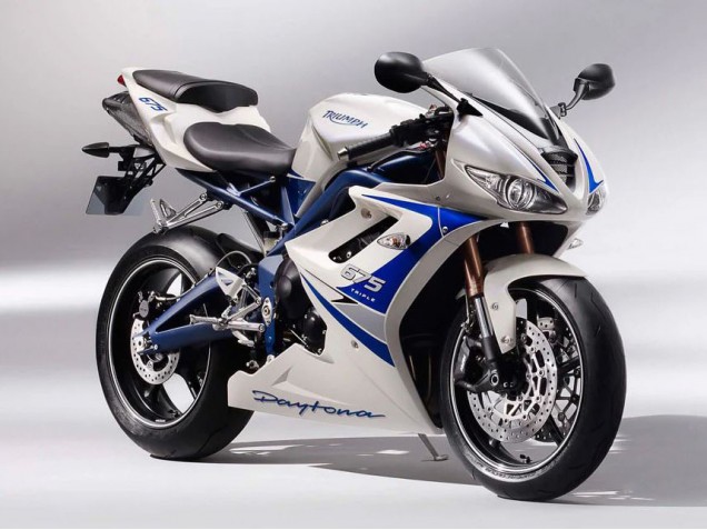Triumph Daytona 675 Motorrad Verkleidung 2006-2008 - Silber Weiss Blau