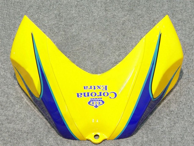 Suzuki GSXR 600/750 Motorrad Verkleidung 2006-2007 - Weiss Blau Gelb Corona Alstare