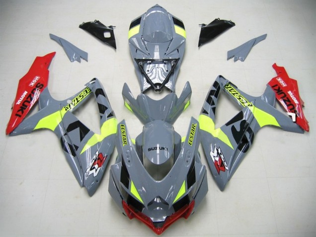 GSXR750 K6 Motorrad Verkleidung 2006-2007 - Nardo Grau Neon Grun Rot Ecstar