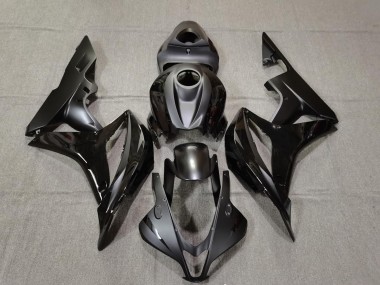 Matt & Glänzend Schwarz 2007-2008 Honda CBR600RR Motorrad Verkleidungen