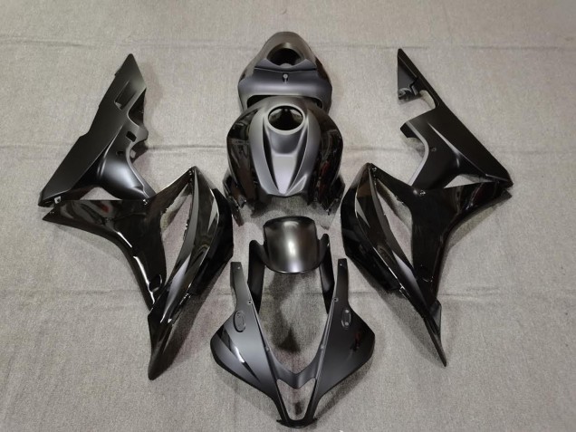 Matt & Glänzend Schwarz 2007-2008 Honda CBR600RR Motorrad Verkleidungen Matt & Glänzend Schwarz 2007-2008 Honda CBR600RR Motorrad Verkleidungen