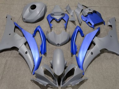Matt Grau & Blau 2008-2016 Yamaha R6 Motorrad Verkleidungen