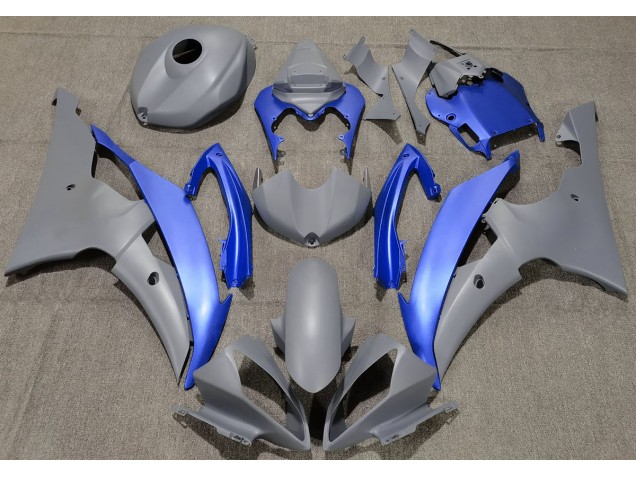 Matt Grau & Blau 2008-2016 Yamaha R6 Motorrad Verkleidungen Matt Grau & Blau 2008-2016 Yamaha R6 Motorrad Verkleidungen