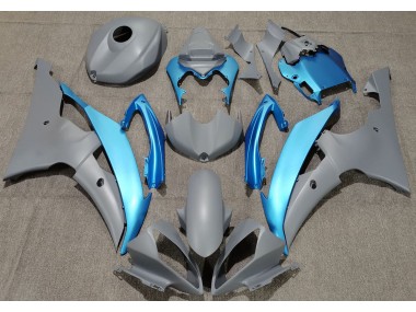 Matt Grau & Himmelblau 2008-2016 Yamaha R6 Motorrad Verkleidungen