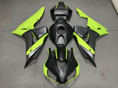 Matt Grau Schwarz & Grün 2006-2007 Honda CBR1000RR Motorrad Verkleidungen
